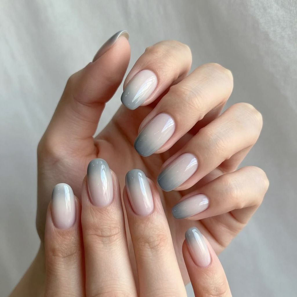 Gray nail idea 1