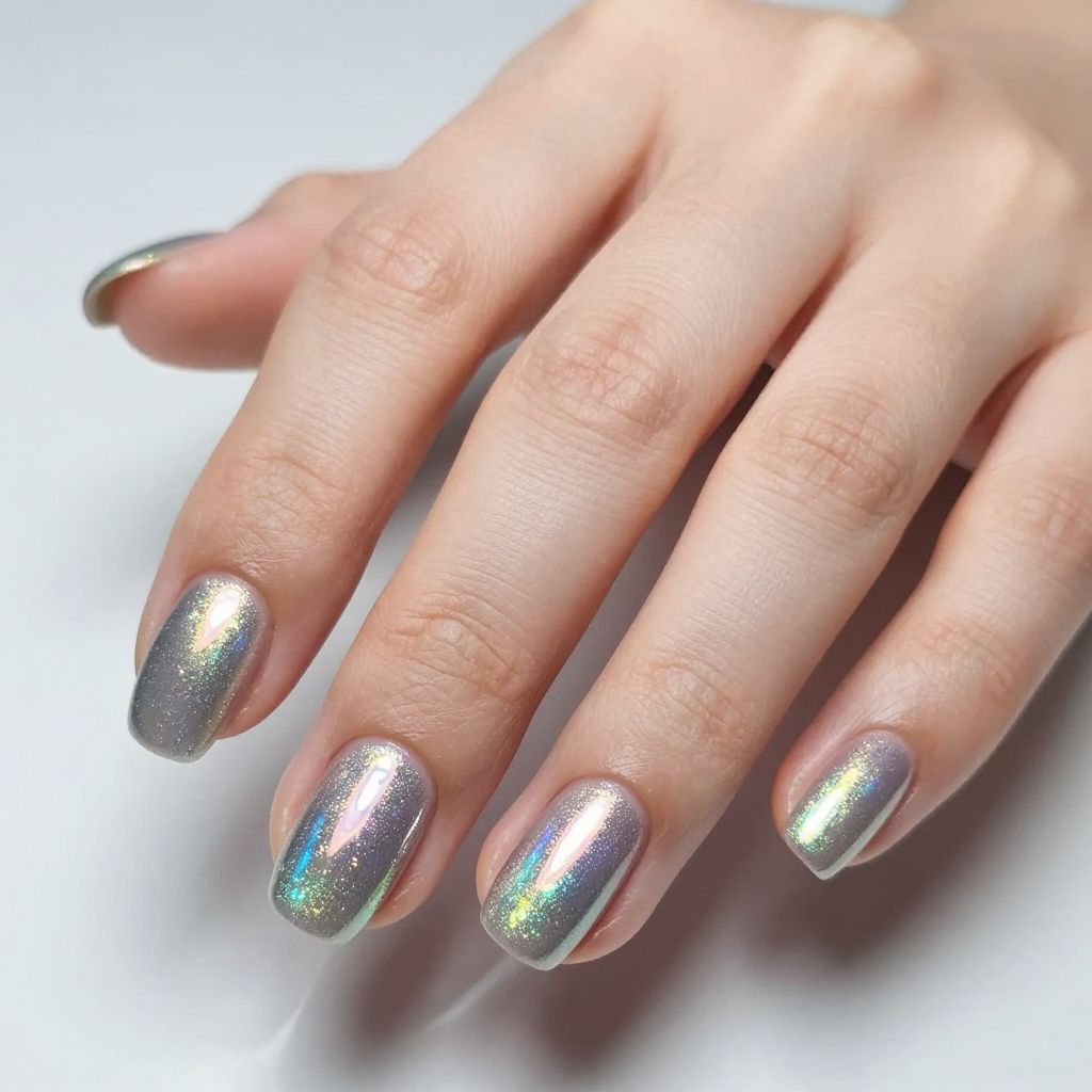 Gray nail idea 15