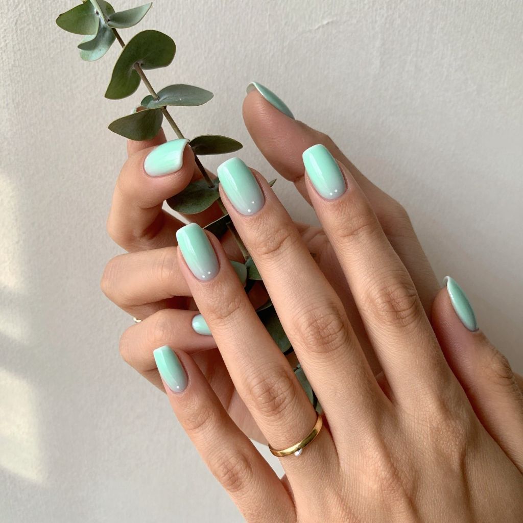 Mint Green Ombre Gradient