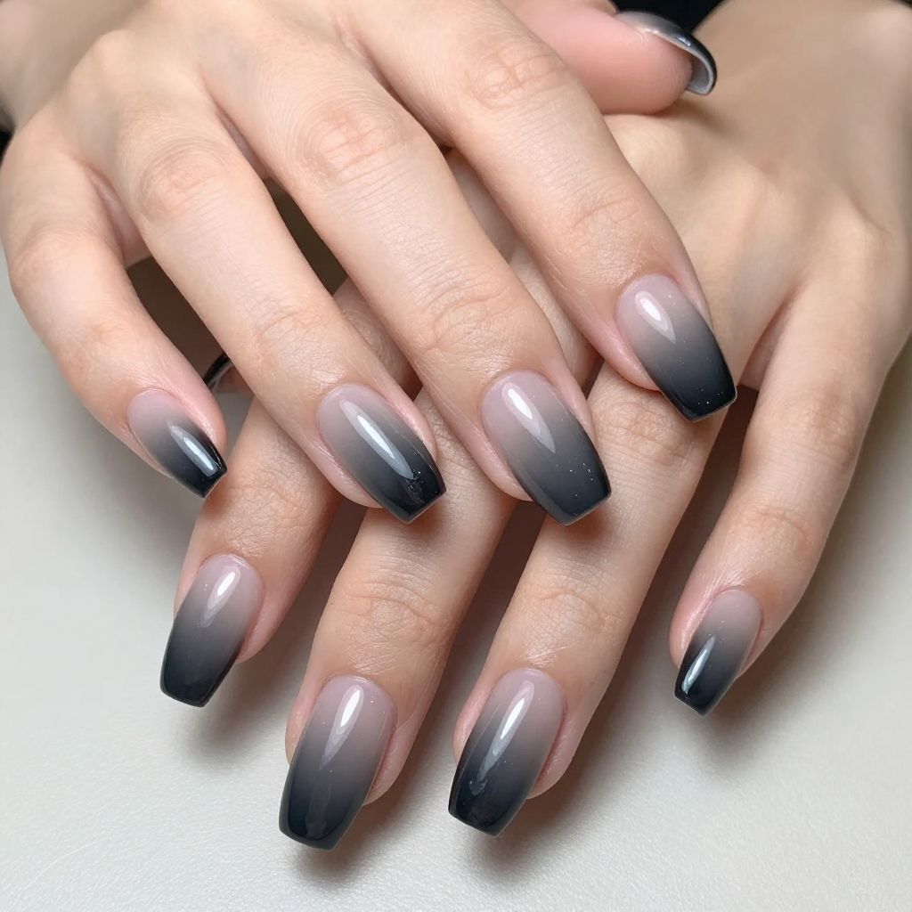 Grey nail idea 13