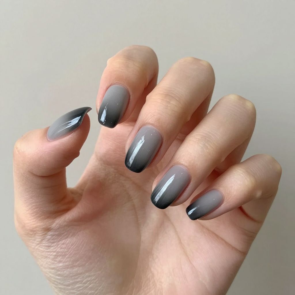 Grey nail idea 15