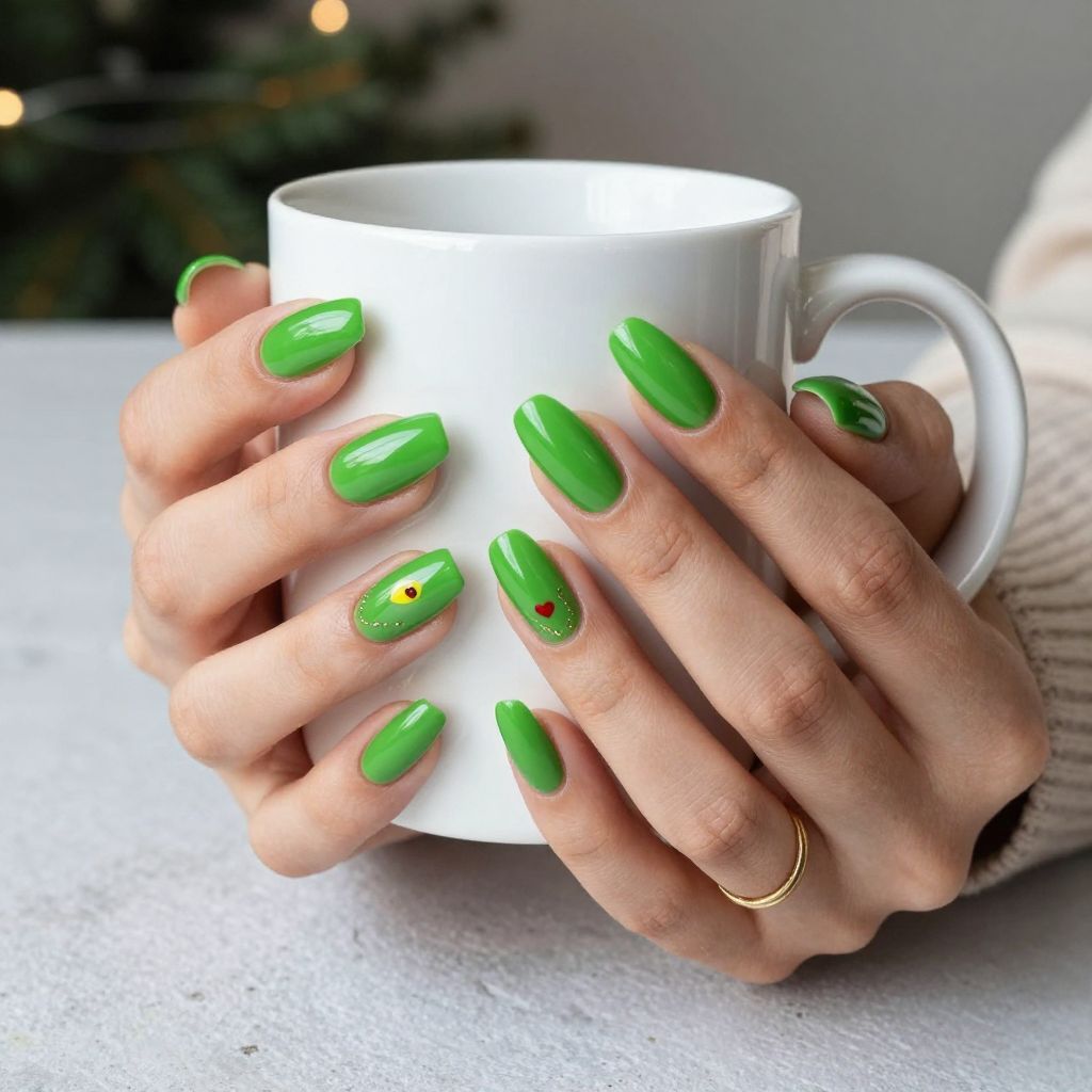 Grinch Nail Ideas 1