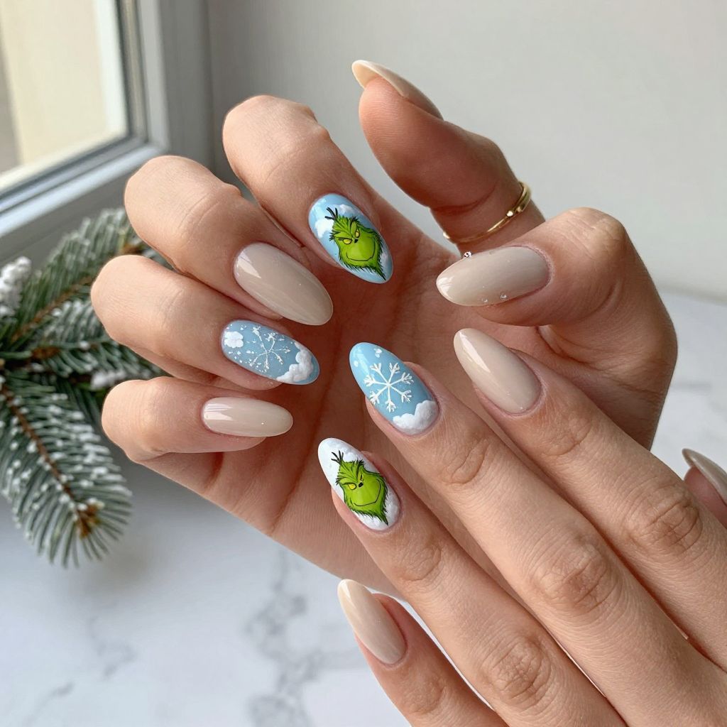 Grinch Nail Ideas 13