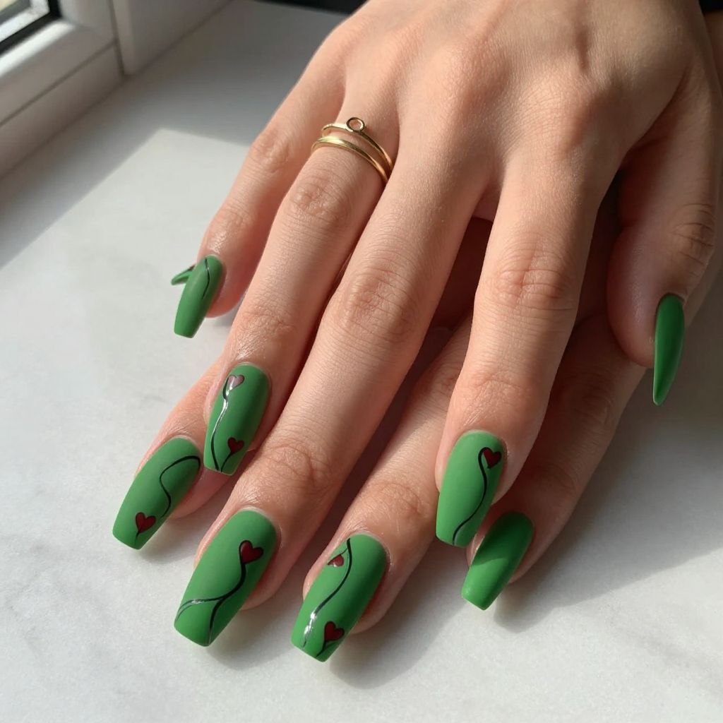 Grinch Nail Ideas 8