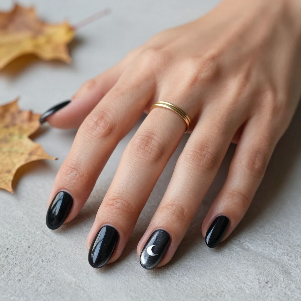 Glossy Black Cat Eyes