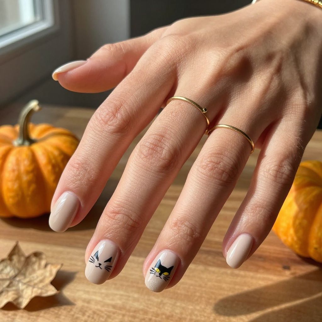 Halloween Nail Ideas Short 13
