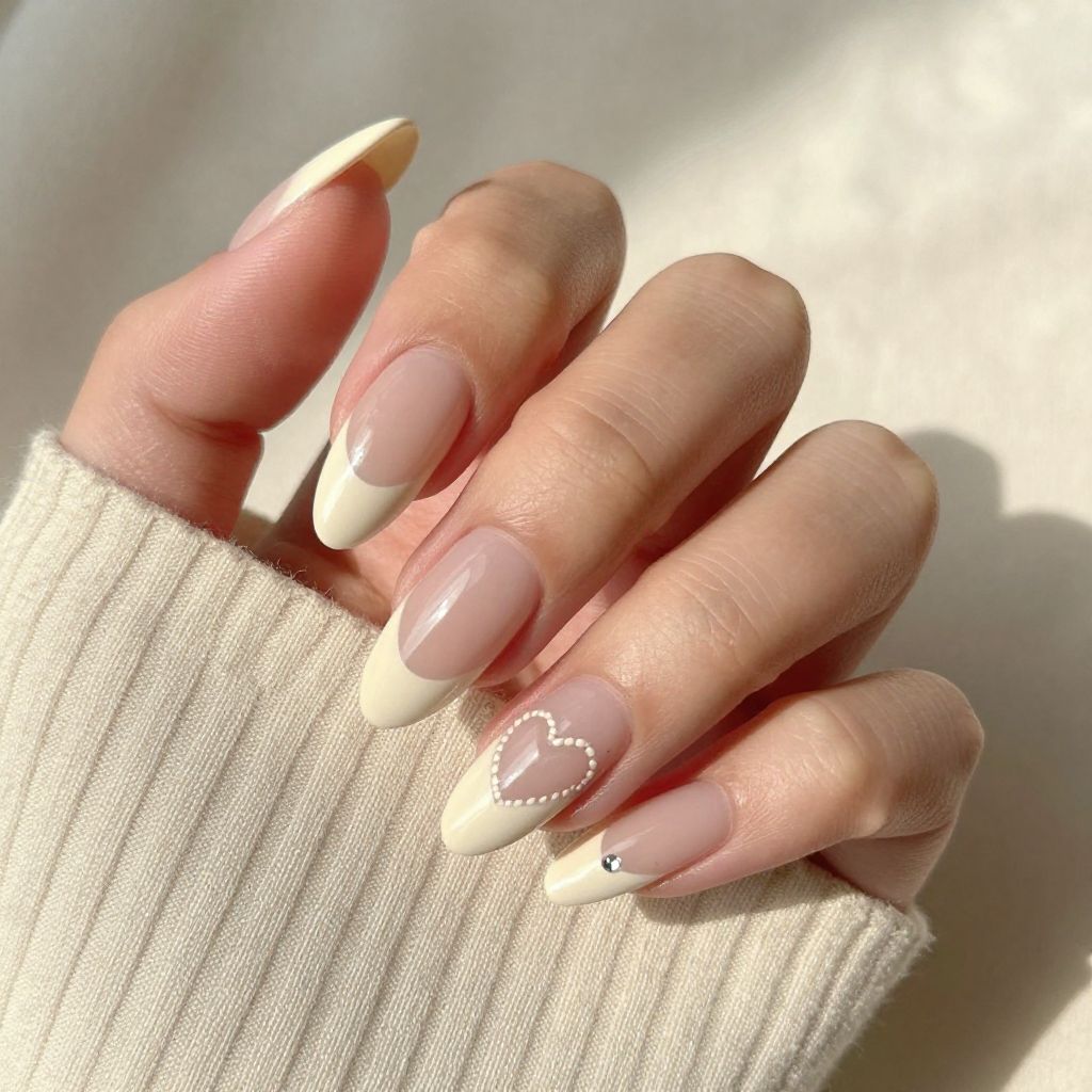 Heart nail idea 10