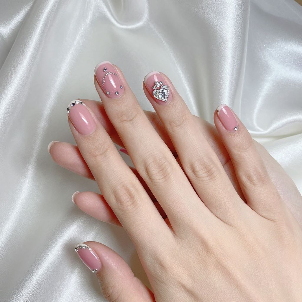 Heart nail idea 14