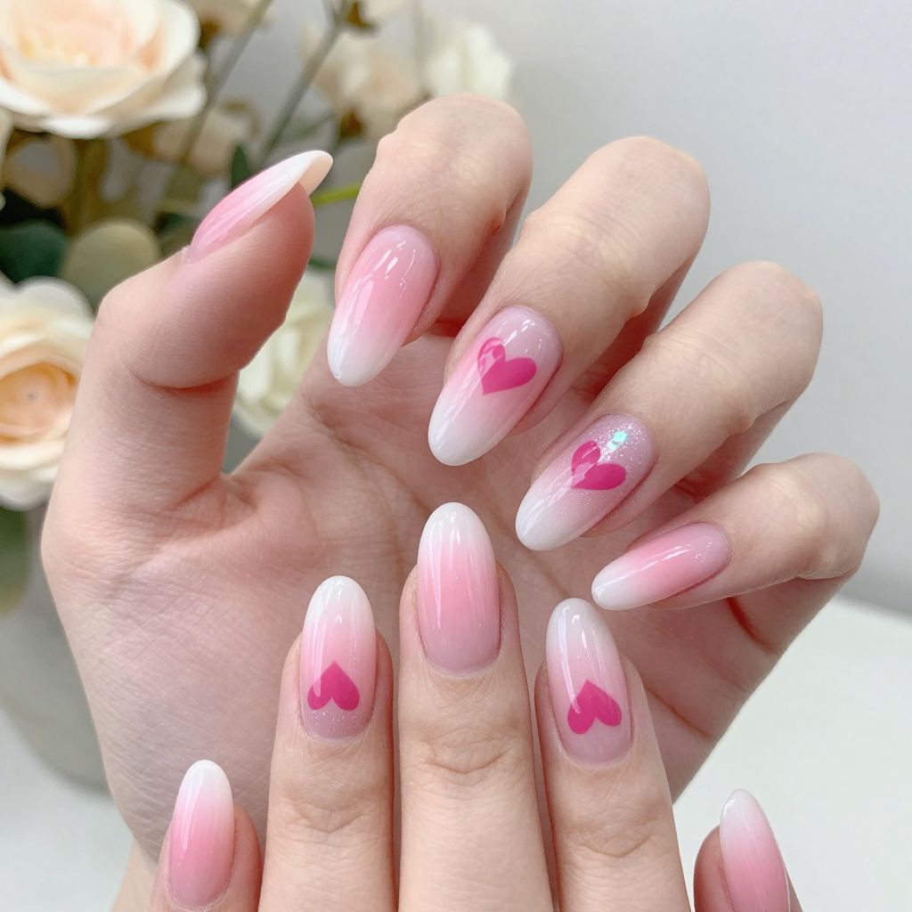 Heart nail idea 2