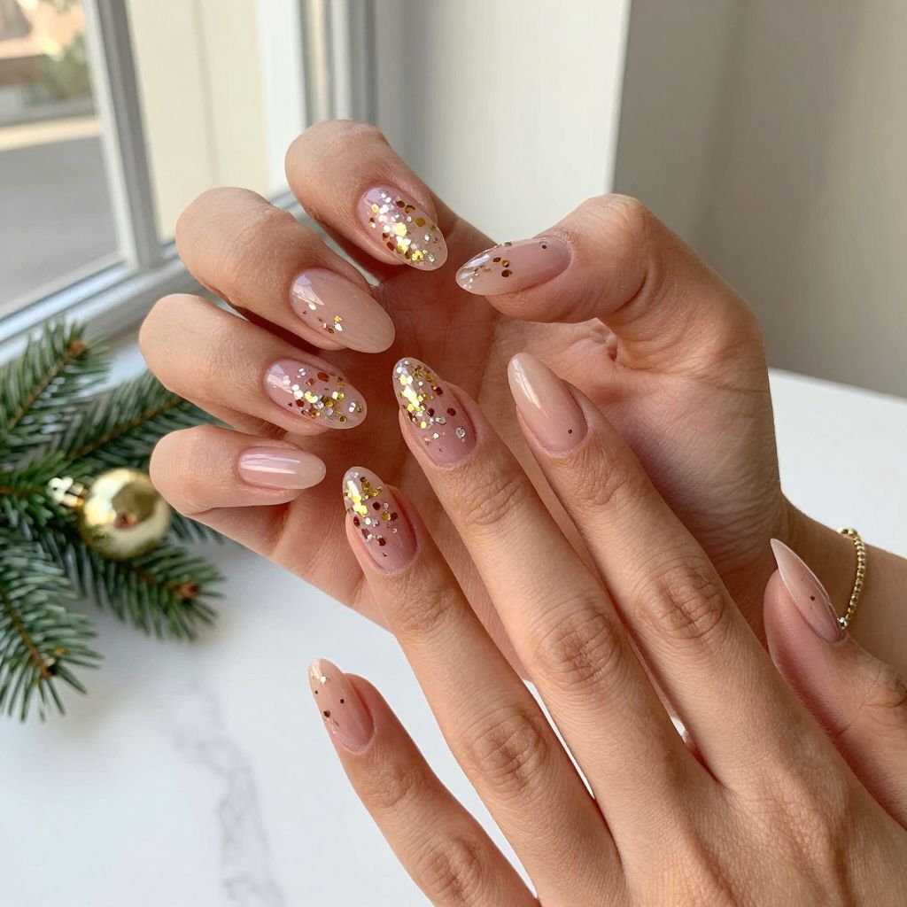 Rosewood French with Festive Confetti