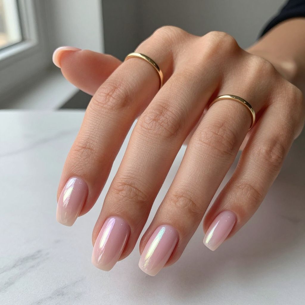 Hot Pink Chrome Nails