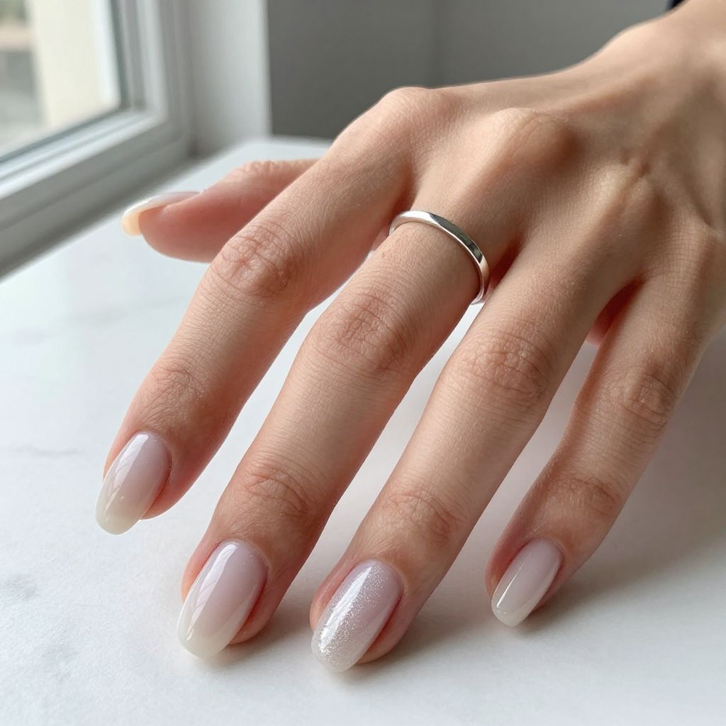 January gel nail idea 1