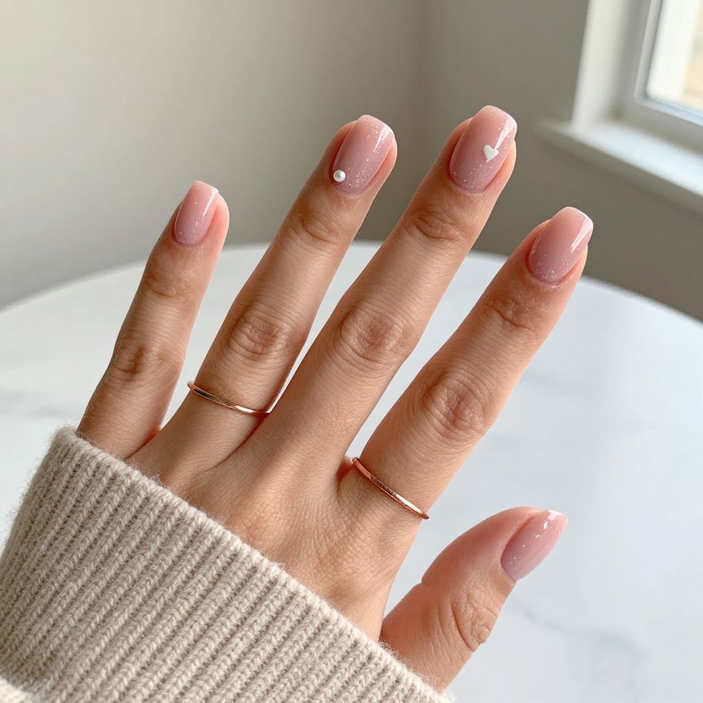 January gel nail idea 11