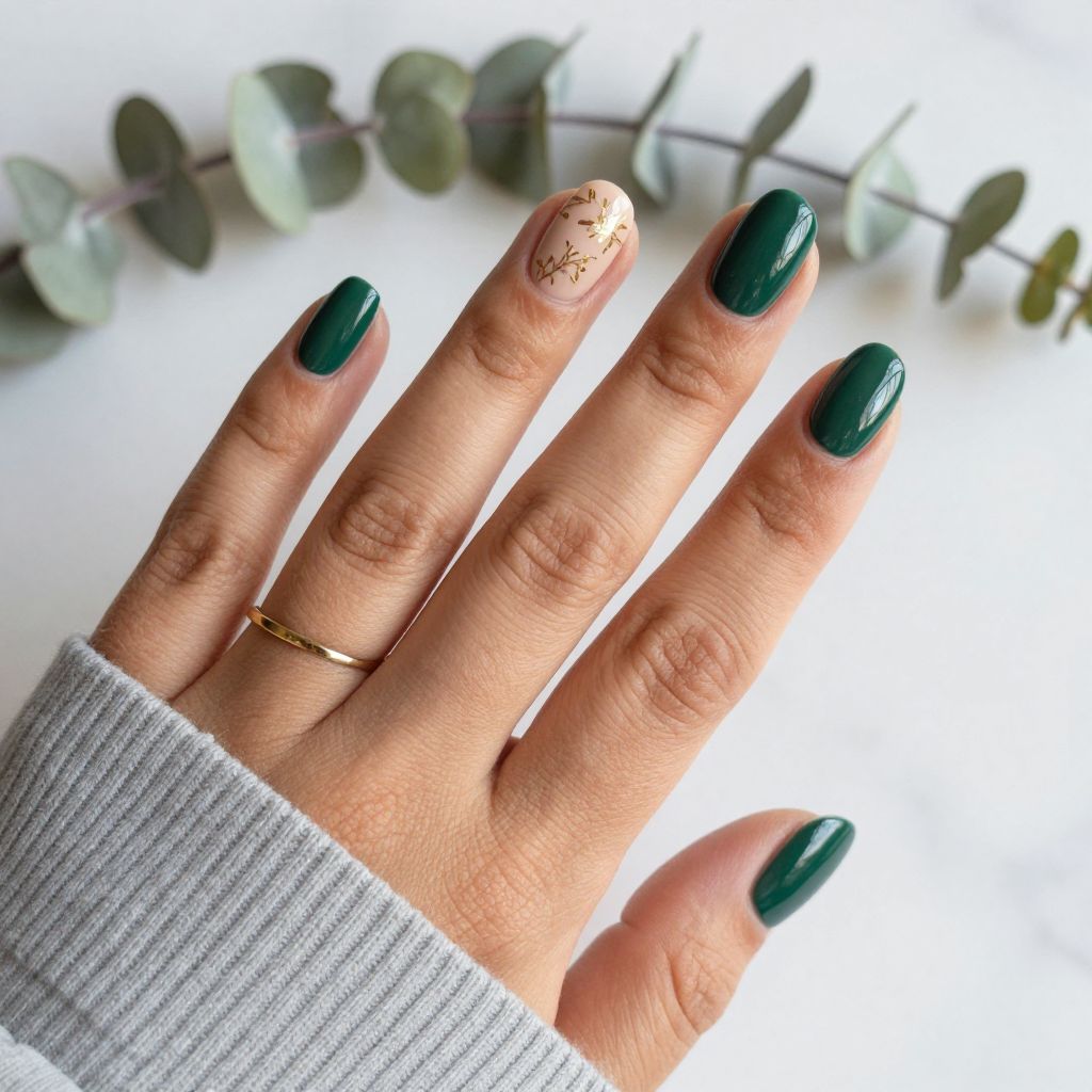 January gel nail idea 12