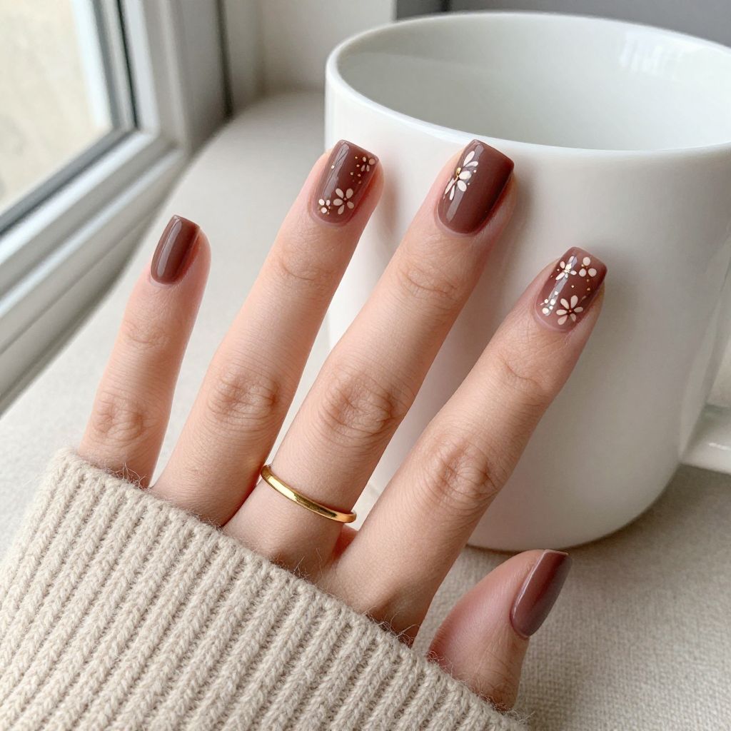 January gel nail idea 14
