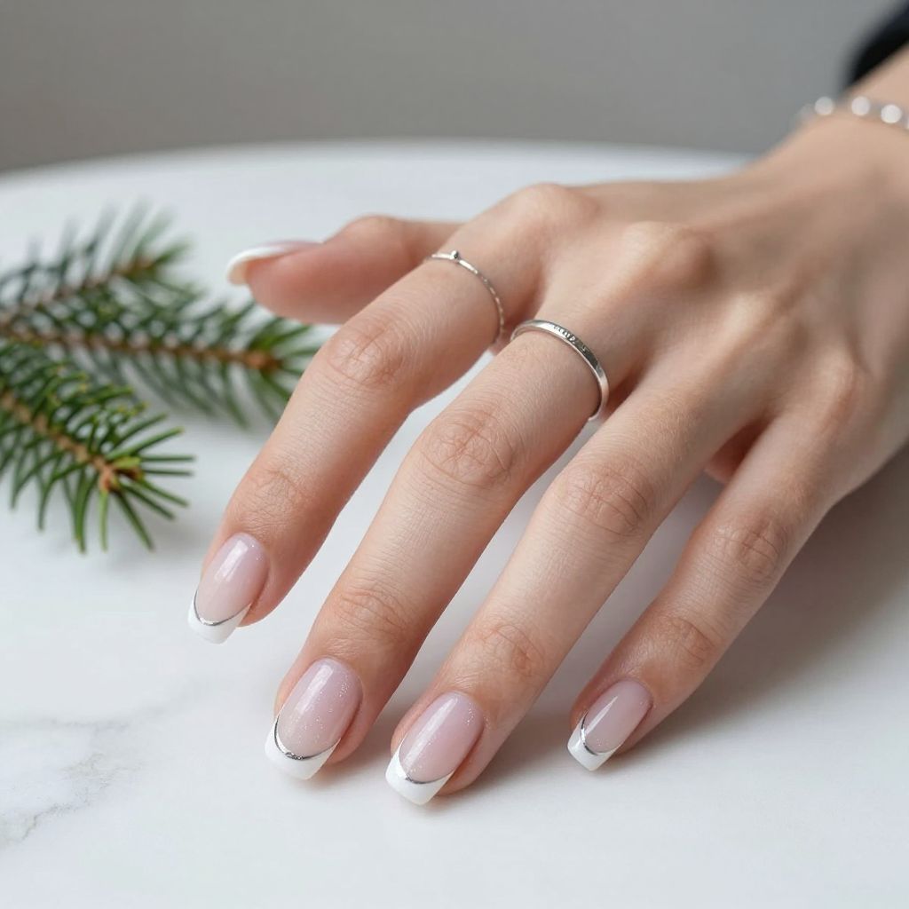 January gel nail idea 2