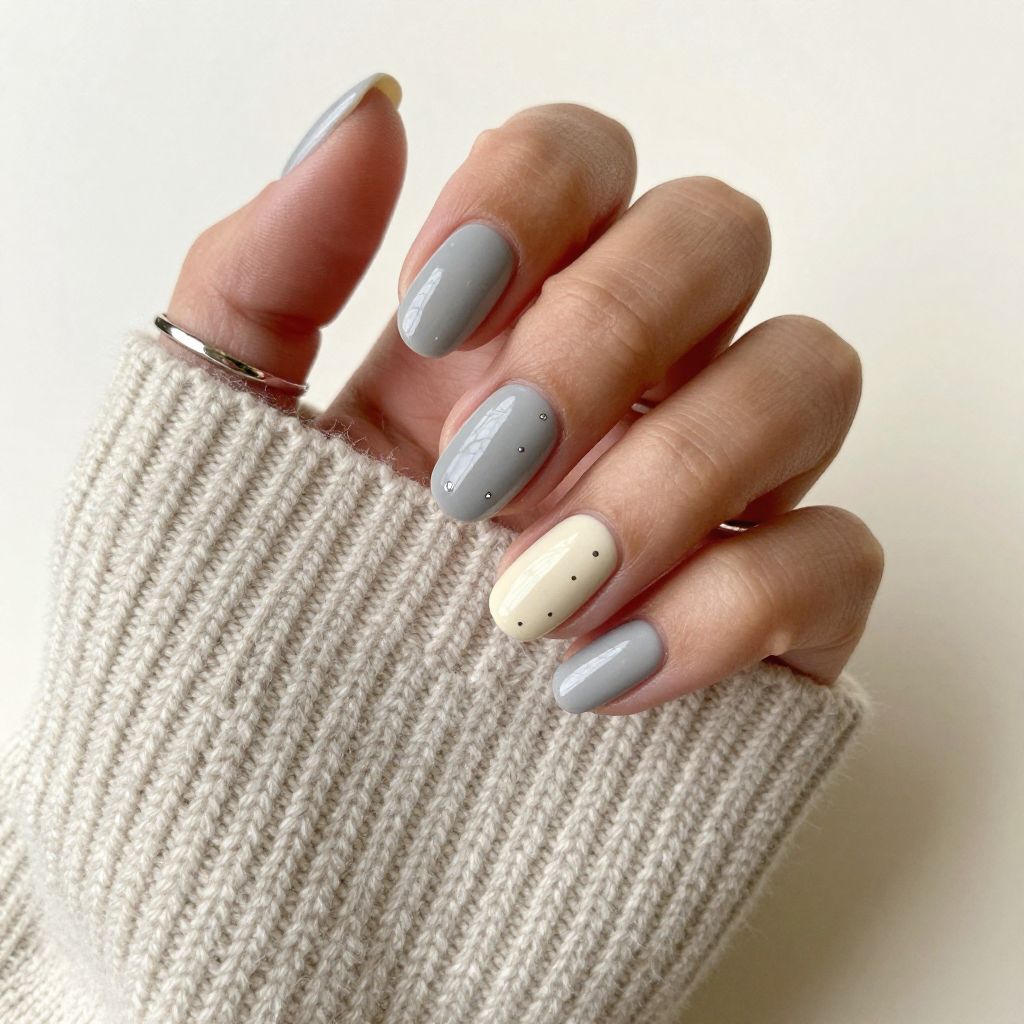 January gel nail idea 9
