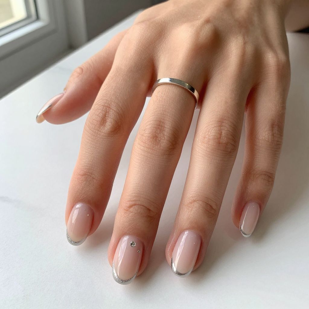 January gel nail idea 8