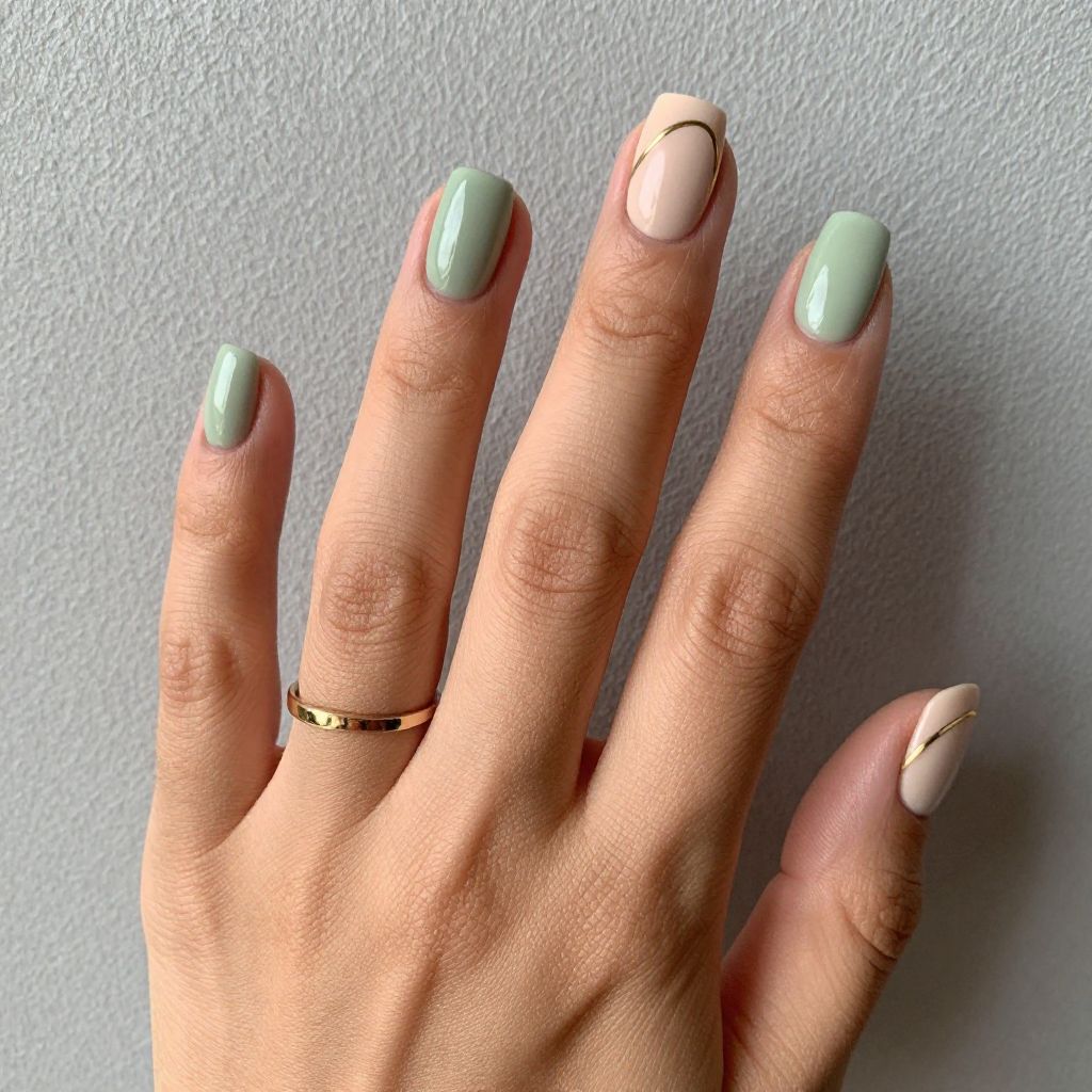January gel nail idea 7