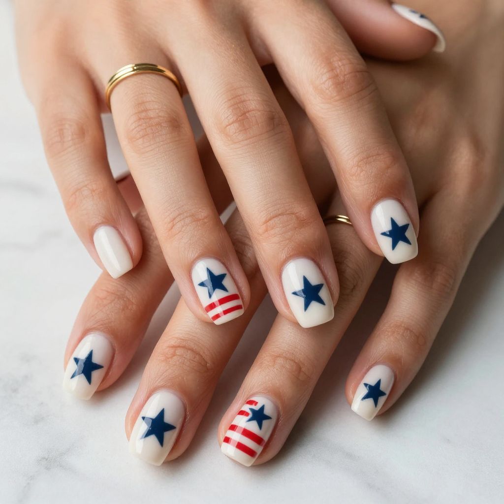 Stamped Patriotic Pattern