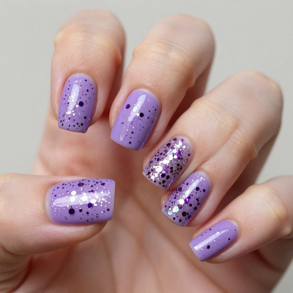 Lavender nails idea 10