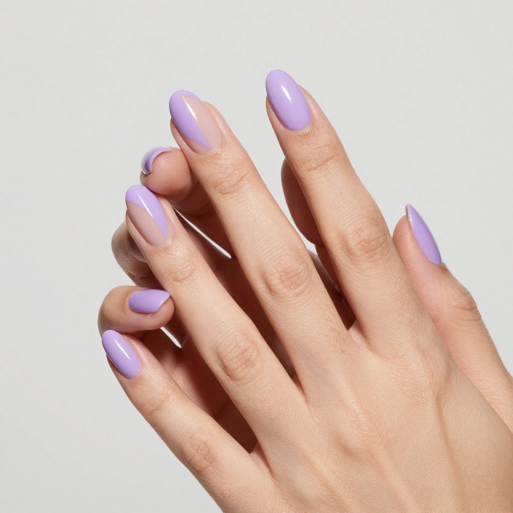 Lavender nails idea 11