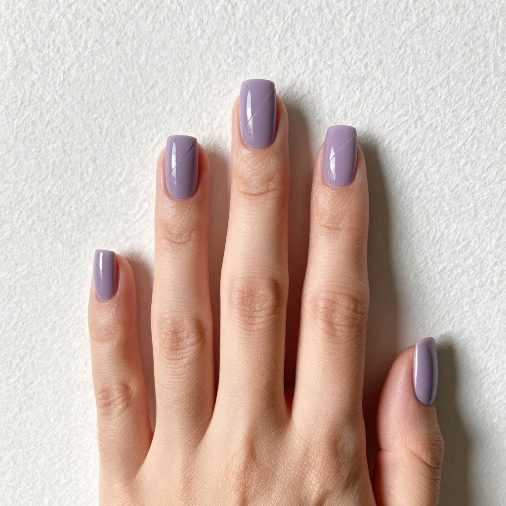 Lavender nails idea 14