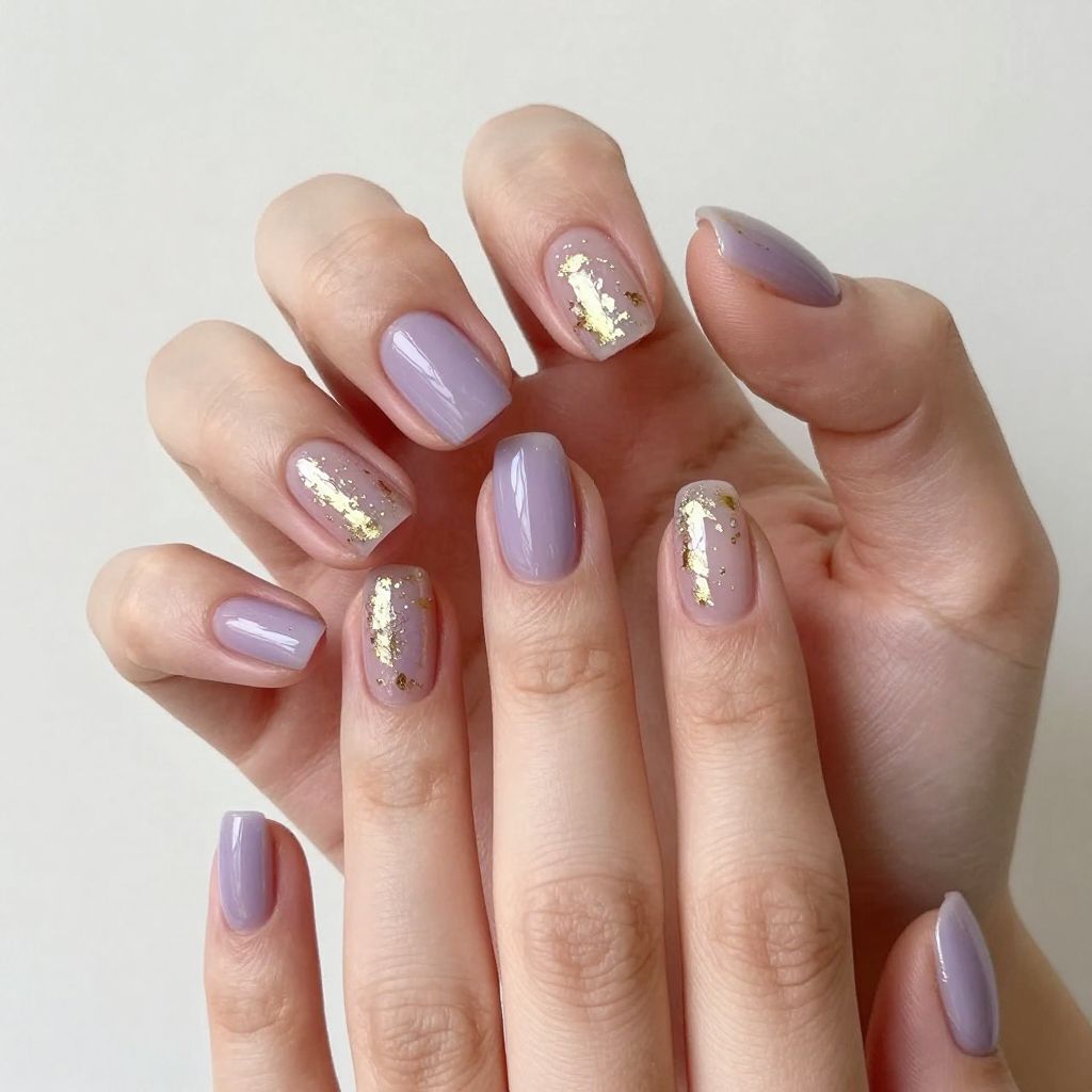 Lavender nails idea 15