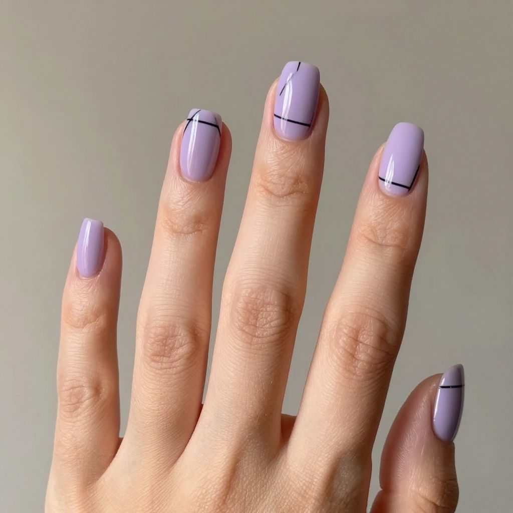 Lavender nails idea 3