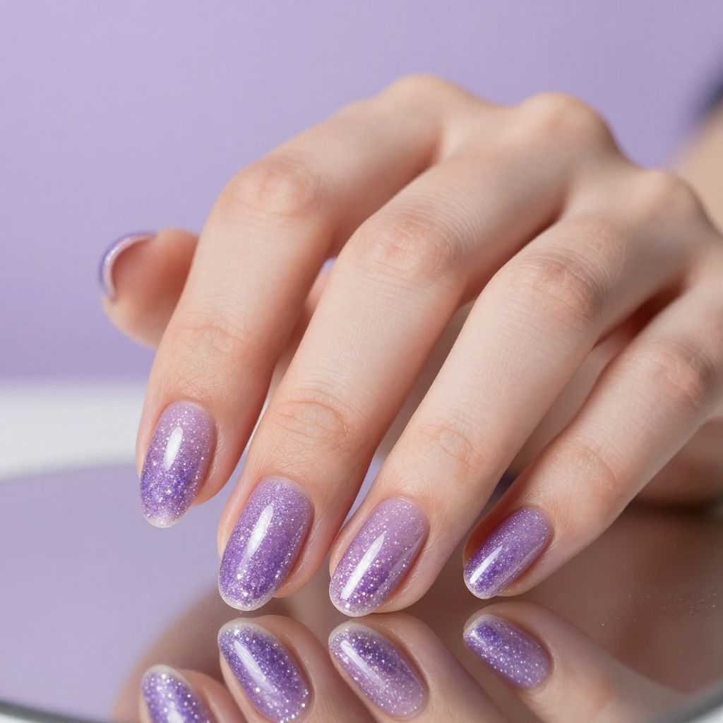 Lavender nails idea 4