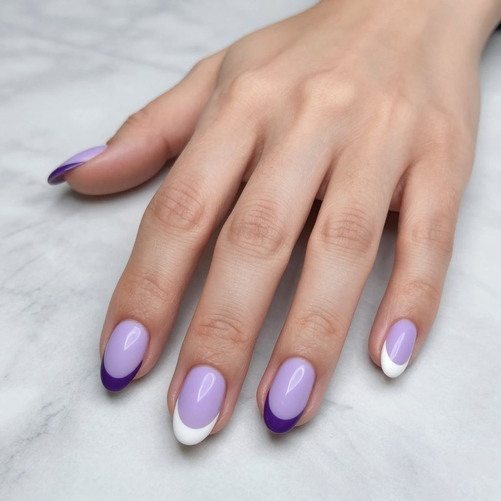 Lavender nails idea 9