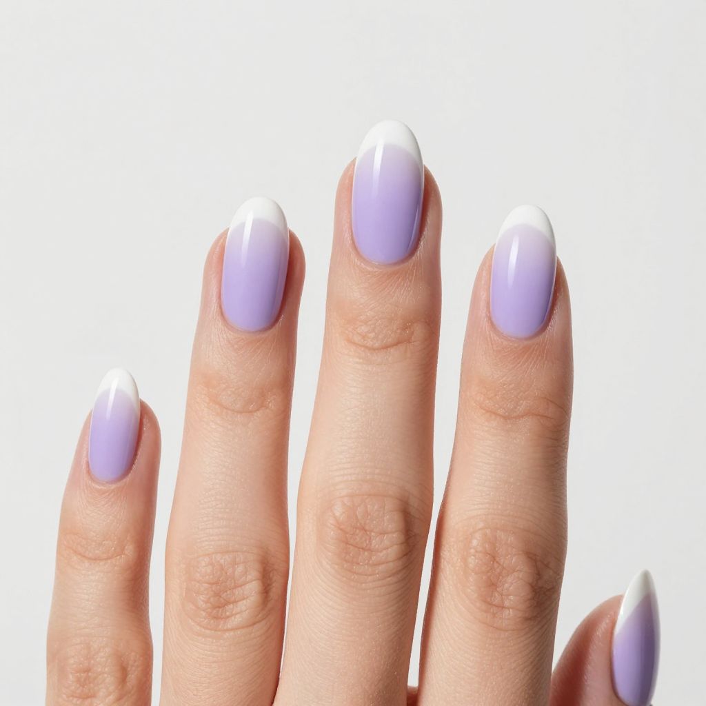 Lavender nails idea 8