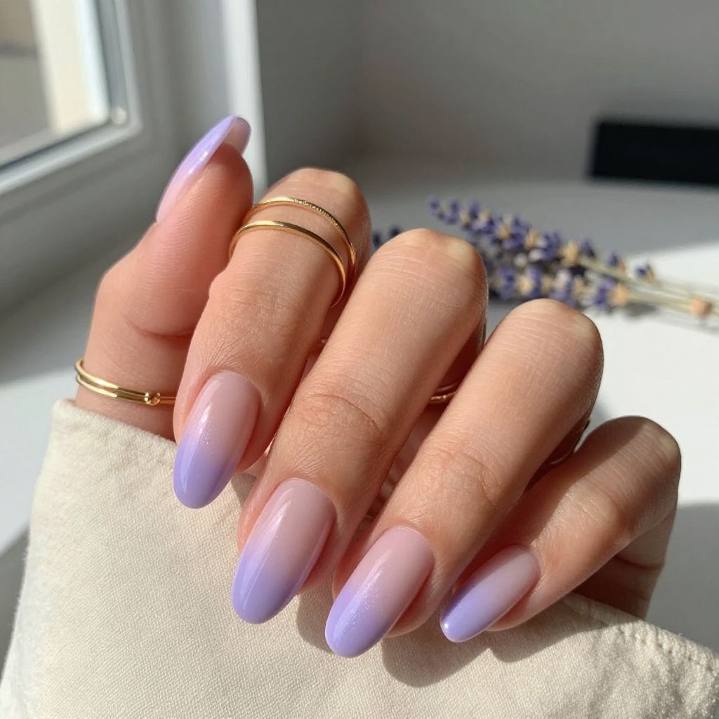 Lavender Ombre Nails