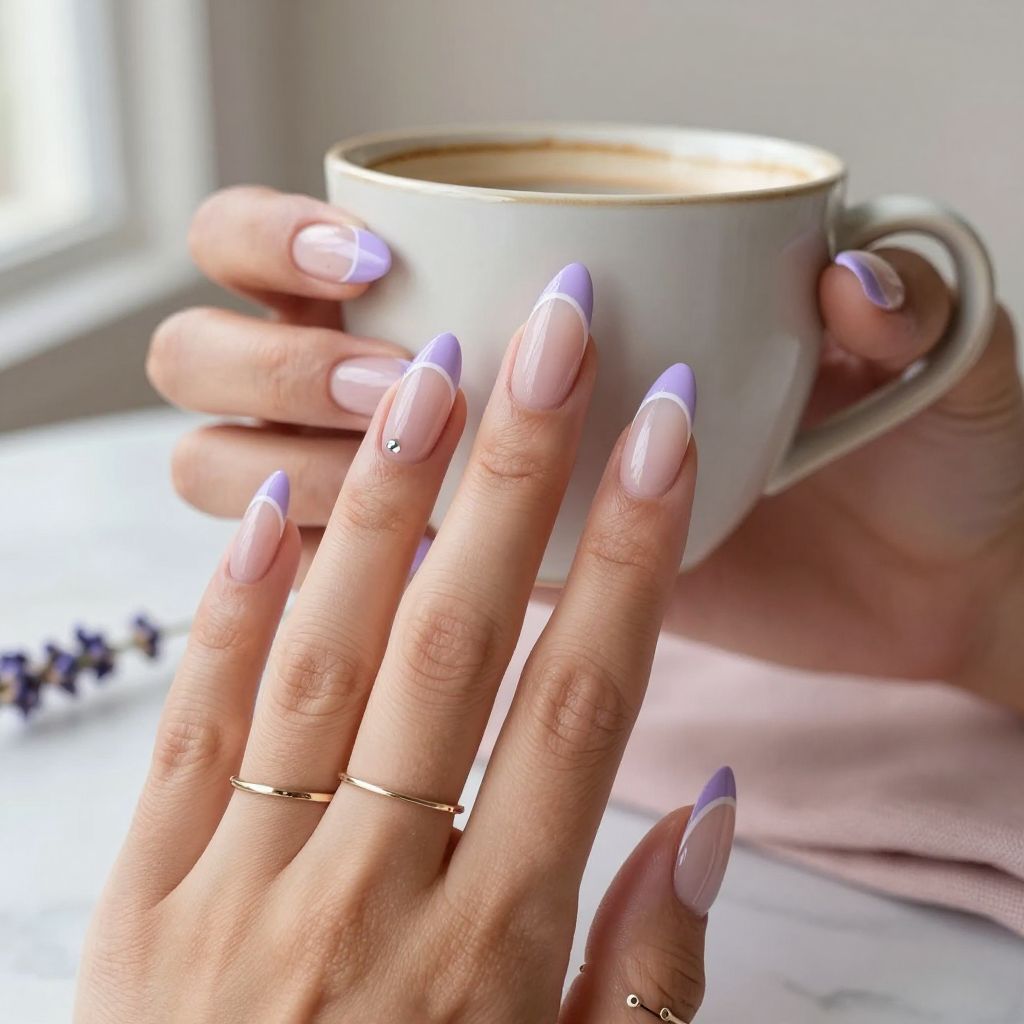 Lavender French Tips