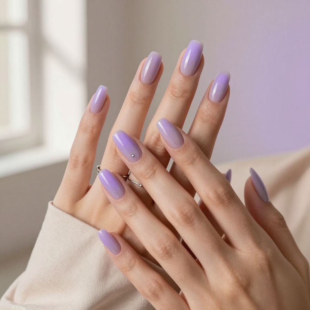 Lavender Aura Nails