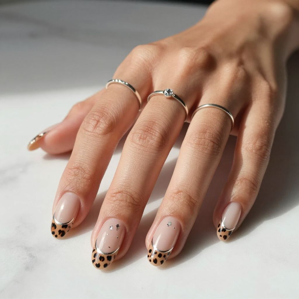 Leopard Print with Chrome Accents
