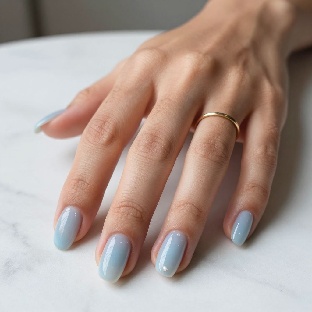 Milky Quartz Coffin Nails