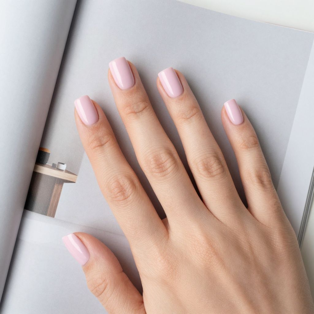 Light Pink nail idea 12