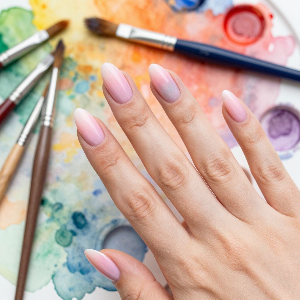 Light Pink nail idea 14