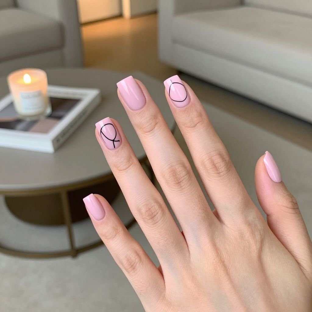 Light Pink nail idea 3