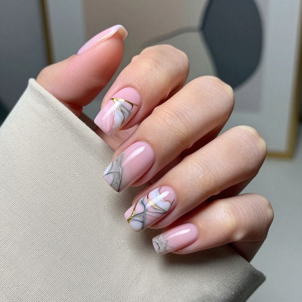 Light Pink nail idea 4