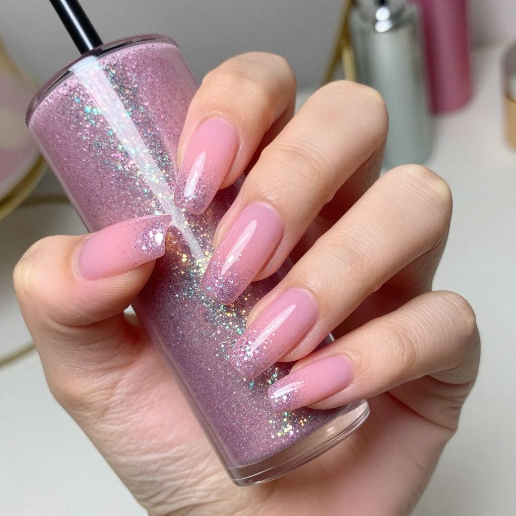 Light Pink nail idea 9