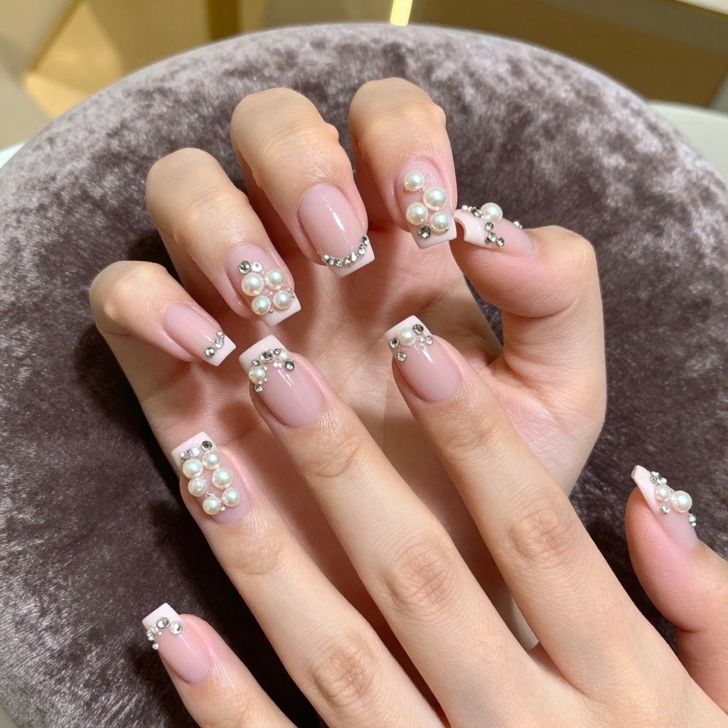 Light Pink nail idea 7