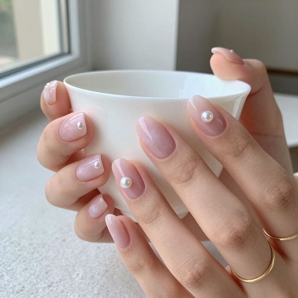 Cloud Soft Almond Tips light pink nails