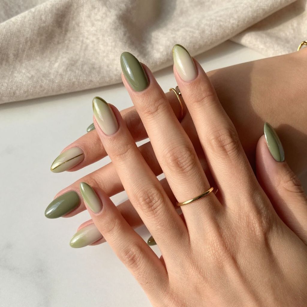 Long almond nail inspo image 13