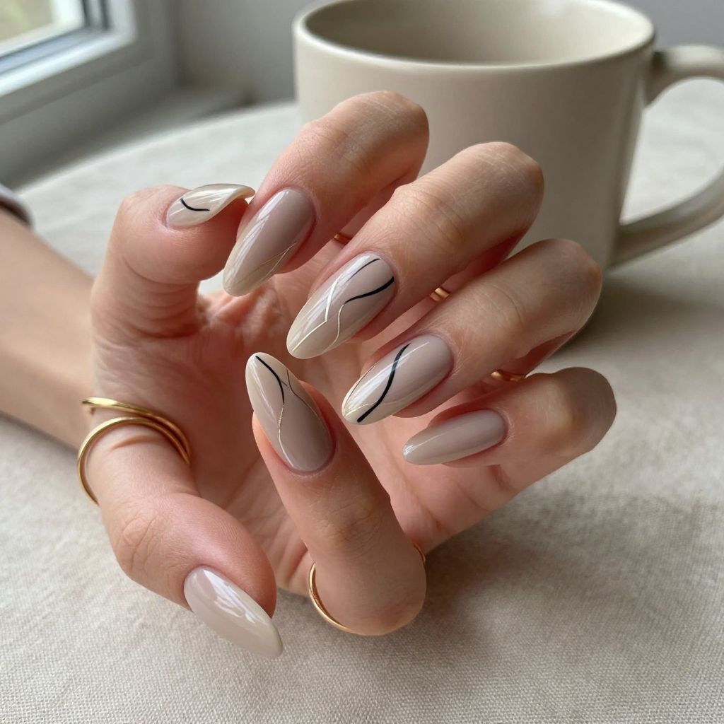 Long almond nail inspo image 14