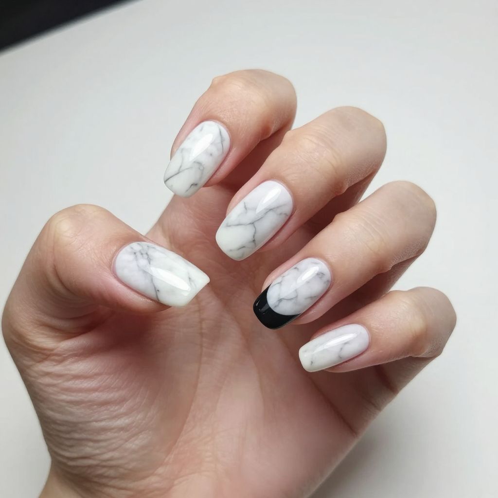 Marble nail idea 10
