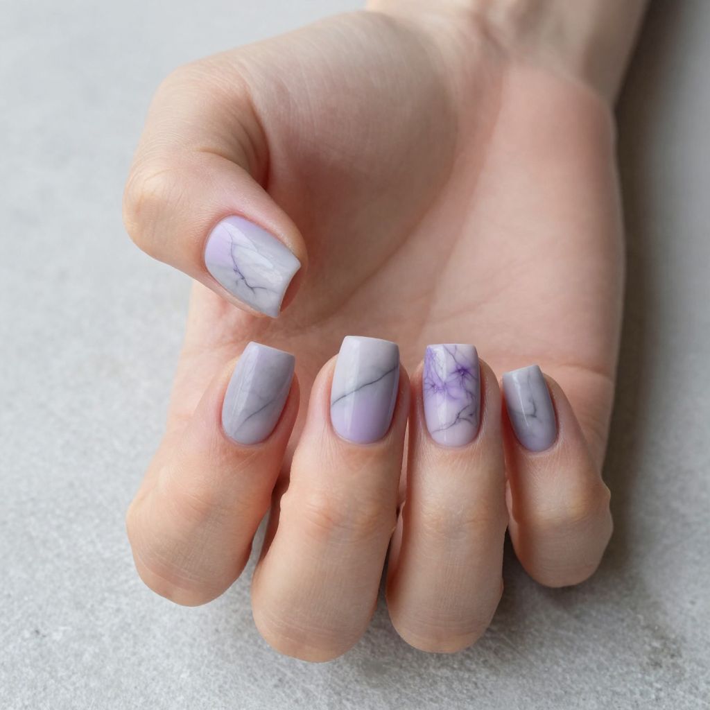 Marble nail idea 11