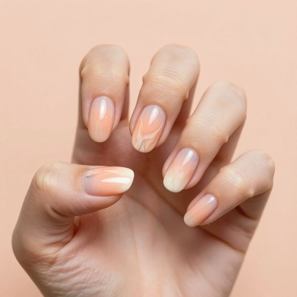 Marble nail idea 14