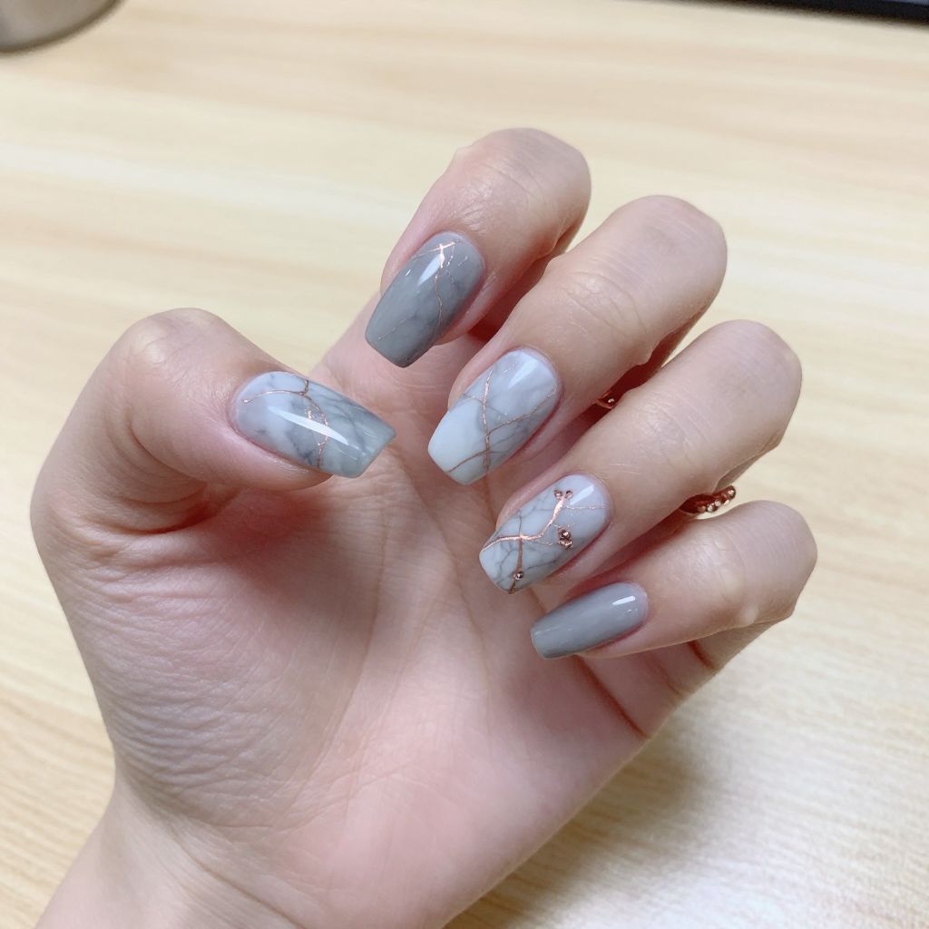 Marble nail idea 2